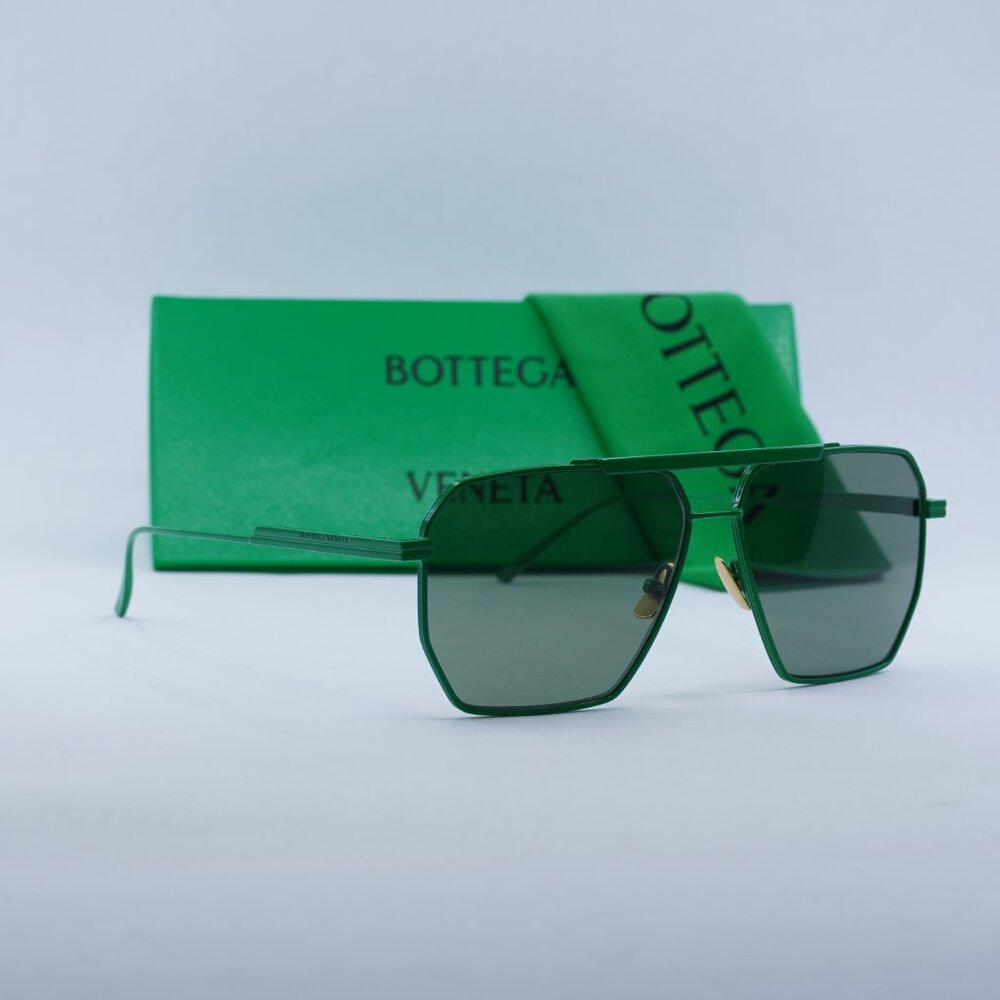 Bottega Veneta BV1012S 006 Aviator Sunglasses - Green - Picture 7 of 15